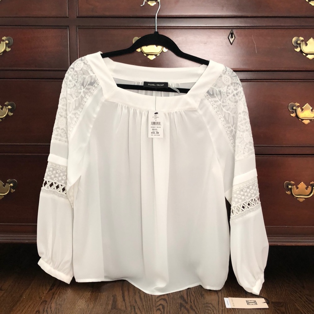 Ivanka Trump Cream Blouse New with Tags NTW